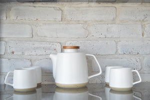 Ceramic Tea Set | White