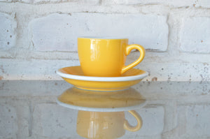 Loveramics | Egg 80ml Espresso Cup & Saucer | Yellow