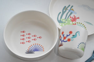 EKOBO Bambino Illustrated Kids Dinner Set - Seas