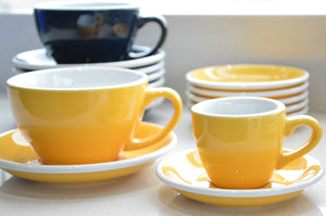 Loveramics | Egg 80ml Espresso Cup & Saucer | Yellow