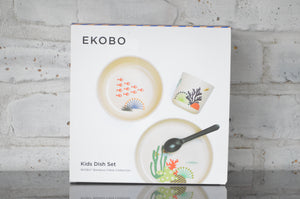 EKOBO Bambino Illustrated Kids Dinner Set - Seas